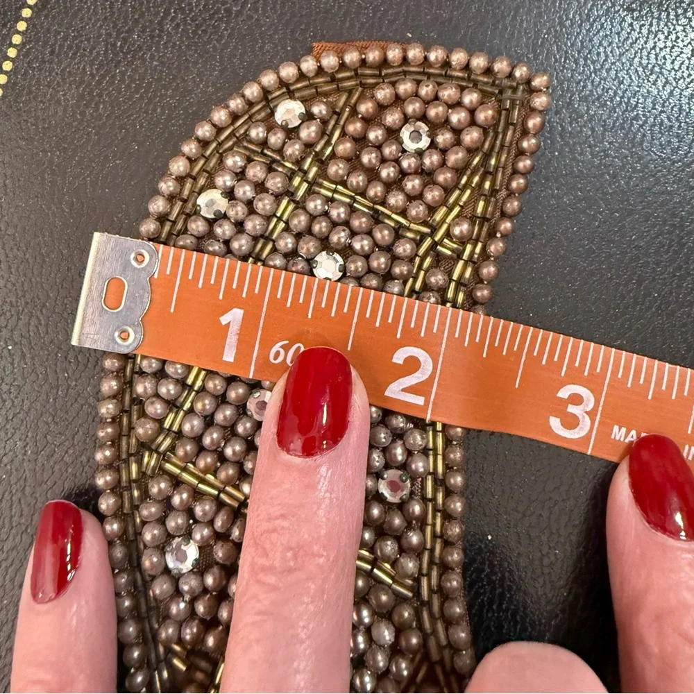 Vintage Antique Deco Retro brown Glass pearl Peter Pan Collar 1940’s 50’s - Picture 15 of 17